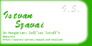 istvan szavai business card